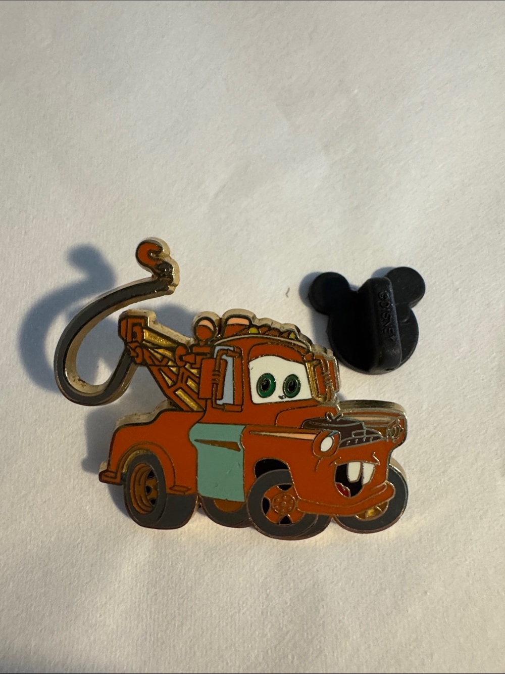 Cars Mater Enamel Pin - Orange